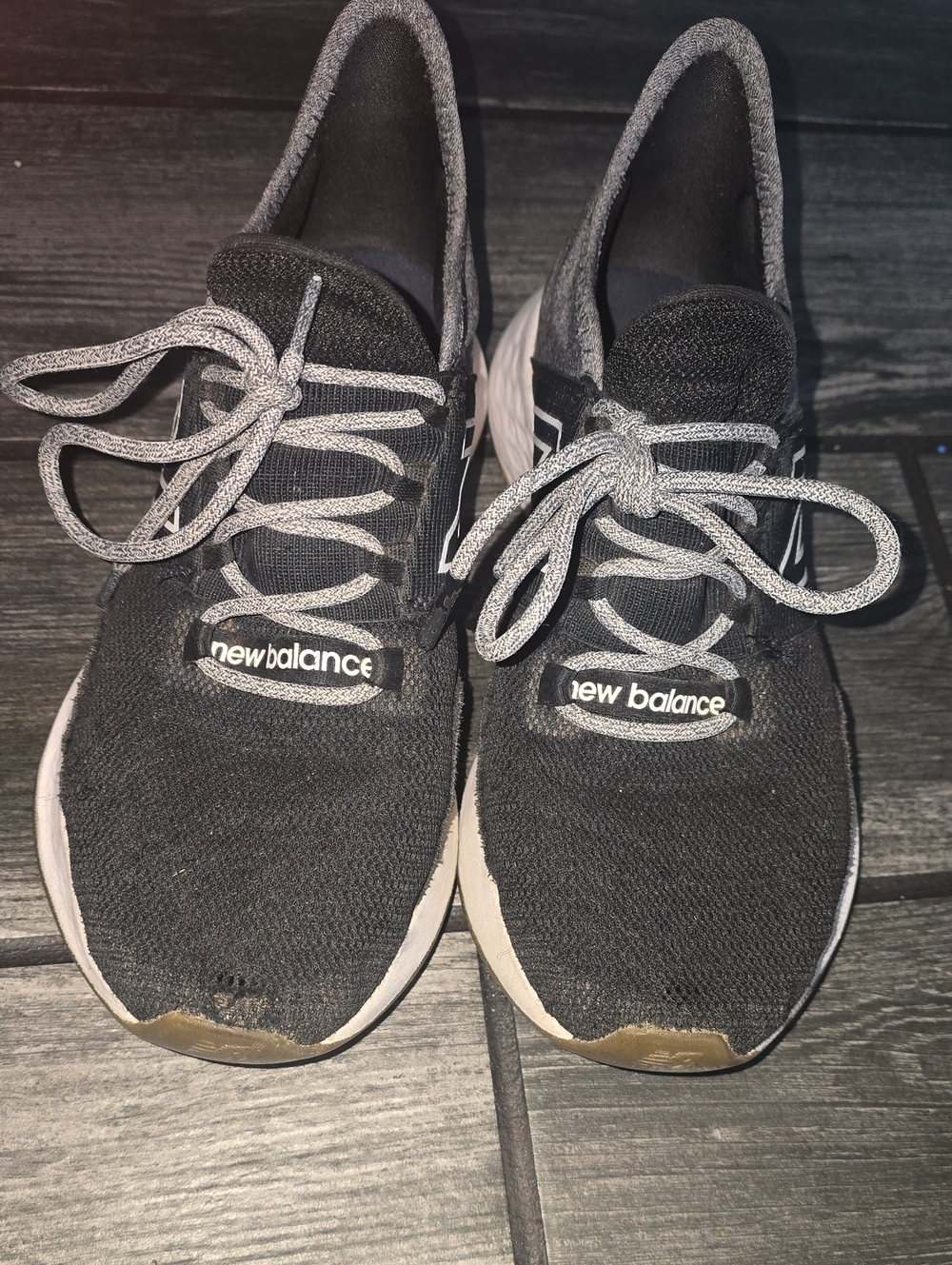 New Balance Black & White Athletic Sneakers